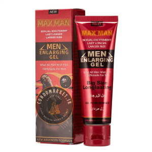 ژل جدید بزرگ کننده فوری آلت مردانه MAX MAN قرمز با فرمولاسیون بسیار پیشرفته (2 برابر موثرتر از رنگ سبز)