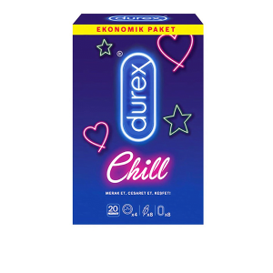 کاندوم چیل دورکس بسته 20 عددی Chill