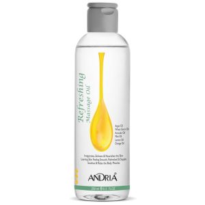 روغن ماساژ شاداب کننده آندریا Andria مدل Refreshing حجم 250 میلAndria Refreshing Body Massage Oil-250ML