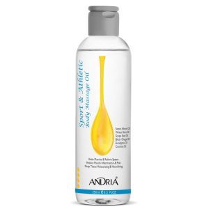 روغن ماساژ ورزشی آندریا Andria مدل Sport حجم 250 میلAndria Sport & Athletic Body Massage Oil-250ML