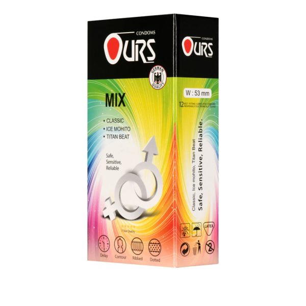 کاندوم اورز مدل Mix بسته 12 عددی