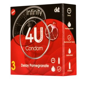 کاندوم تاخیری فور یو مدل Infinity بسته 3 عددی