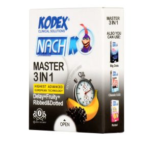 کاندوم تاخیری کدکس مدل Master 3 In 1 بسته 3 عددی