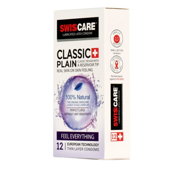 کاندوم سوئیس کر مدل Classic Plain بسته 12 عددی