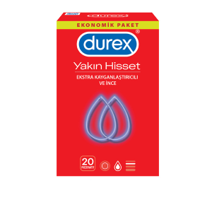 کاندوم نازک دورکس بسته 20 عددی Yakin hisset/Feel Thin