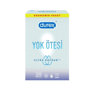 کاندوم بسیار نازک دورکس با لغزندگی زیاد بسته 20 عددی Yok Otesi Ultra/Invisible